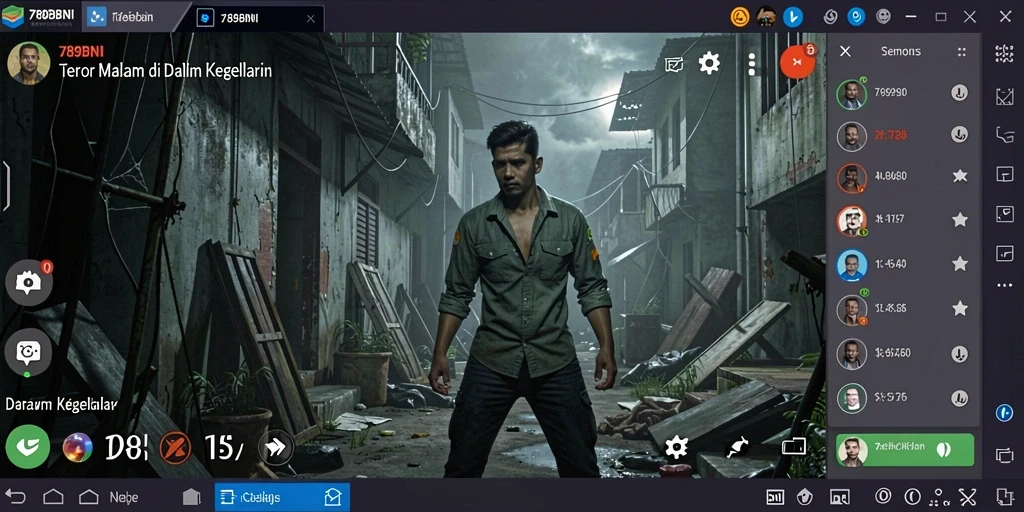 Screenshot gameplay yang menampilkan kengerian dalam 789BNI.