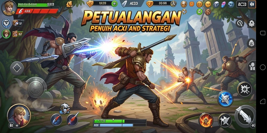 Tangkapan layar gameplay ABC33 menampilkan aksi seru dan menegangkan.