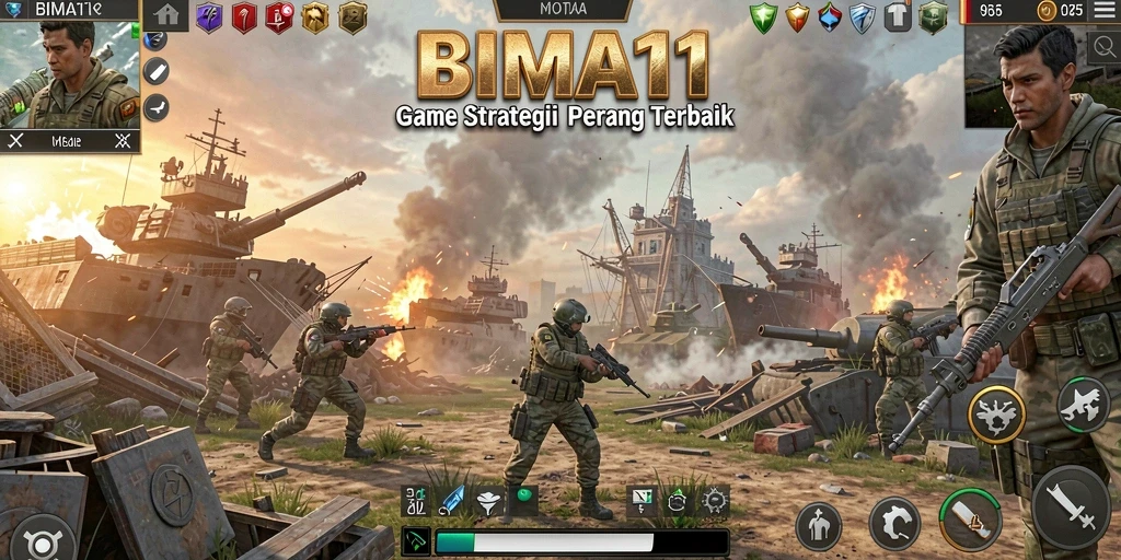 Tampilan gameplay mendebarkan dari BIMA11 dengan aksi strategis yang seru.