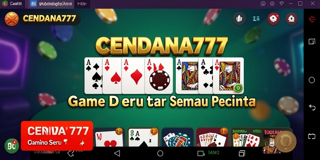Tampilan gameplay seru CENDANA777 dengan berbagai pilihan permainan Domino.