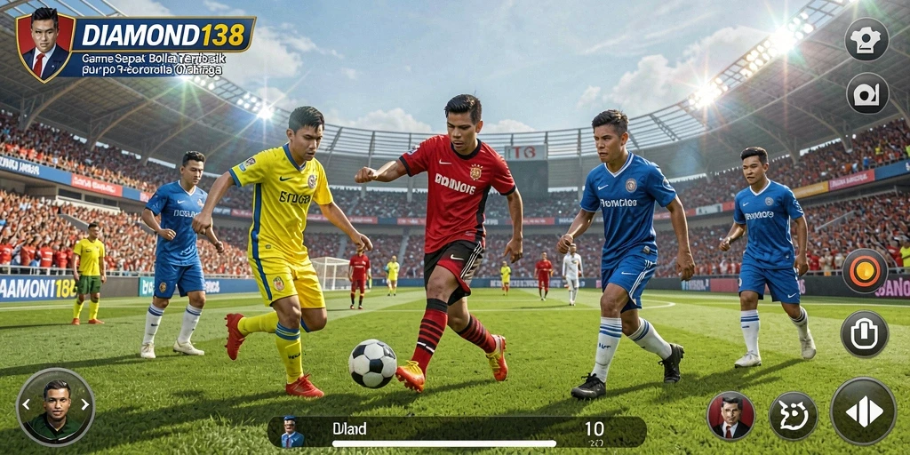 Tangkapan layar dari gameplay <strong>DIAMOND138</strong> yang seru dan kompetitif dalam sepak bola.