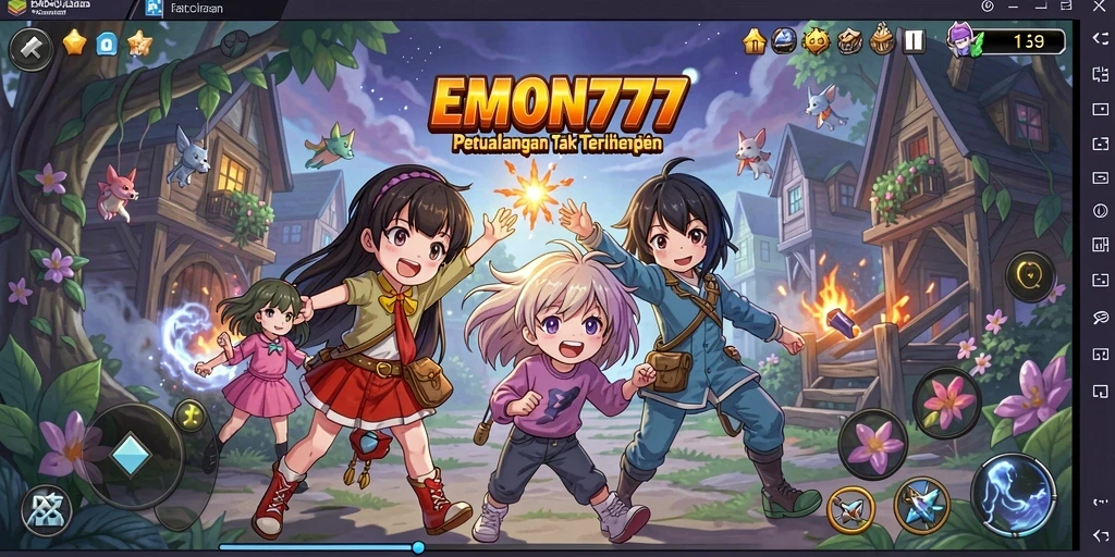 Tampilan gameplay yang memukau di EMON777.