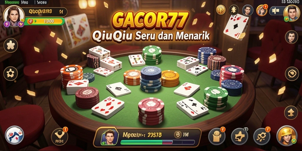 Tampilan gameplay QiuQiu di GACOR77 yang menarik.
