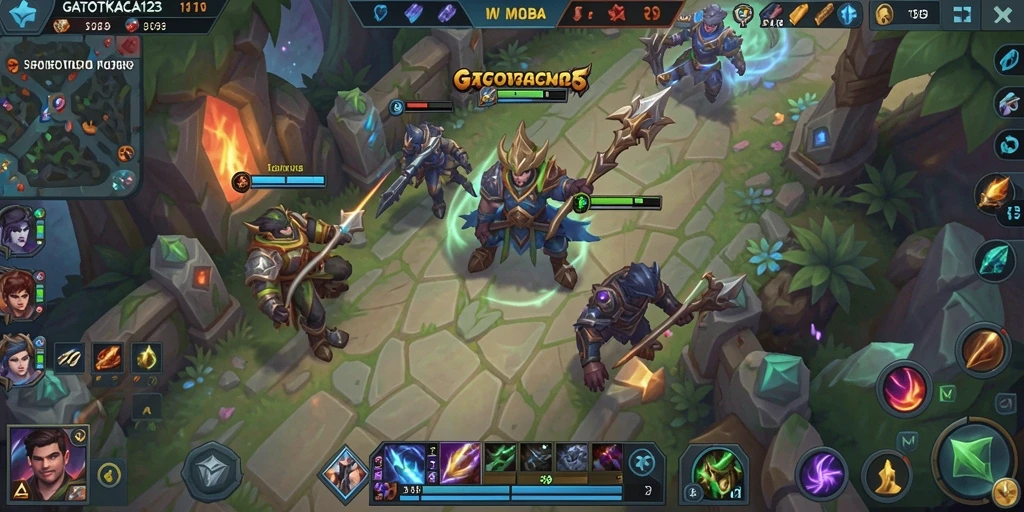 Tampilan menarik dari gameplay GATOTKACA123 yang dinamis.