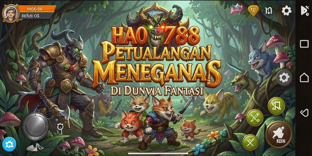Screenshot utama HAO788 menampilkan aksi petualangan yang mendebarkan.