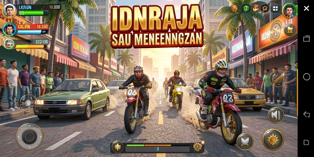Tangkapan layar gameplay IDNRAJA yang seru dan mendebarkan.