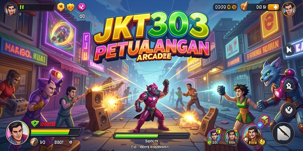 Screenshot gameplay JKT303 menampilkan tantangan seru di level yang berwarna-warni.