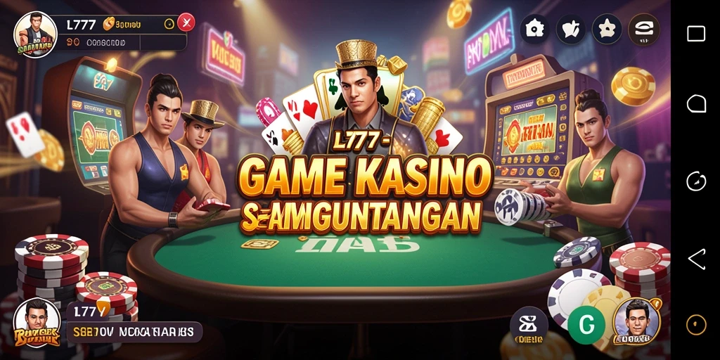 Screenshot L777 menampilkan keseruan gameplay Kasino yang mendebarkan.