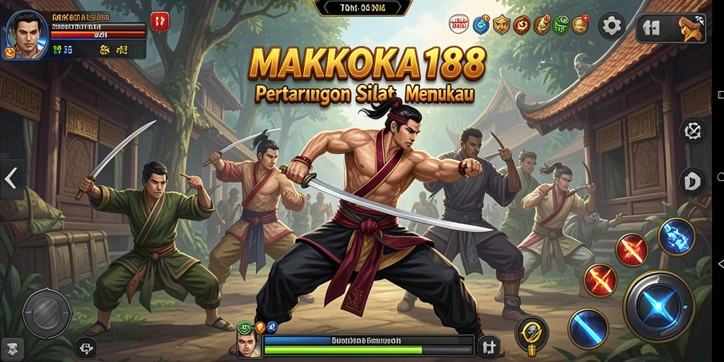 Tampilan gameplay MAHKOTA188 yang menarik dalam pertarungan epik.