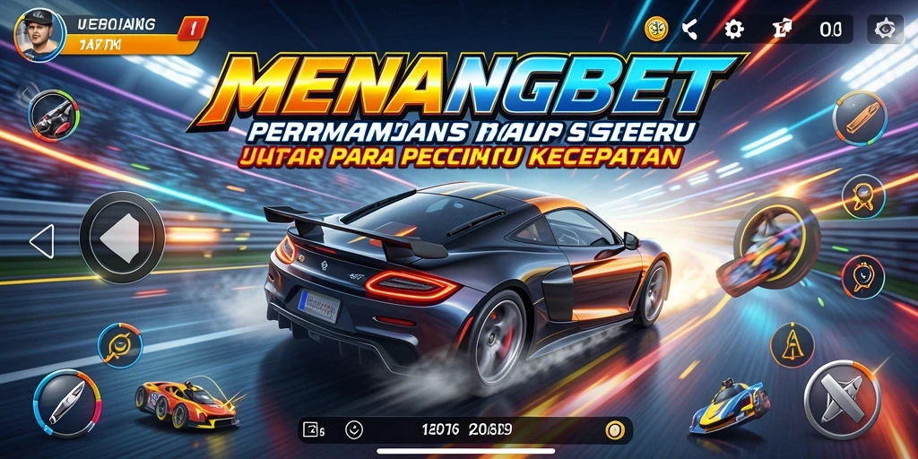 Tampilan mendebarkan dari gameplay balap di MENANGBET.