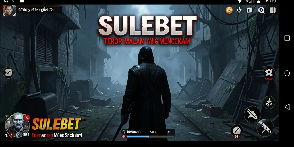 Gameplay SULEBET yang menampilkan suasana horror mencekam.