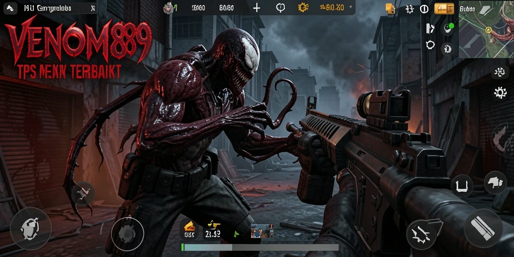 Tampilan aksi seru dari gameplay VENOM889 yang mendebarkan.