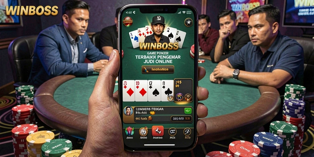 Tampilan gameplay WINBOSS dengan suasana Poker yang seru.