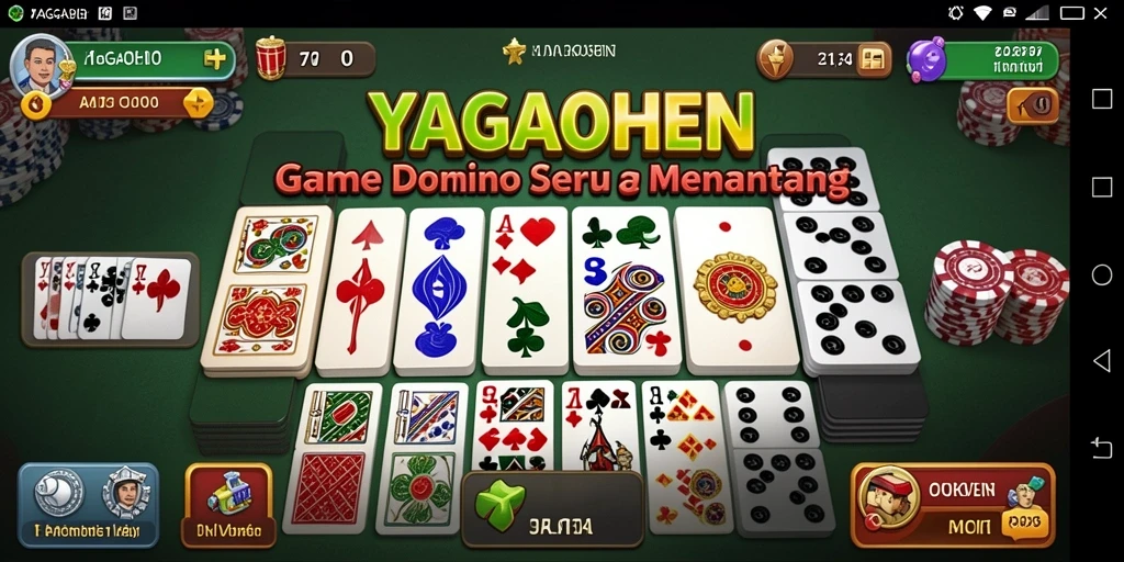 Gameplay seru YAGAOHEN di layar smartphone dengan pemain aktif.