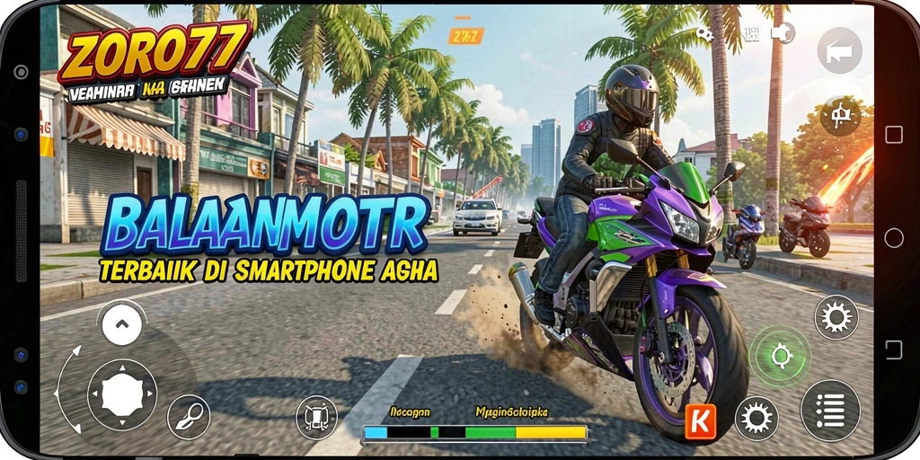 Gameplay seru balapan motor di ZORO77 dengan grafik menakjubkan.